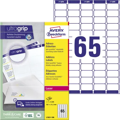 Immagine prodotto di Avery Zweckform etichetta L7651-100 381x212mm ws 6.500 pz./Pa
