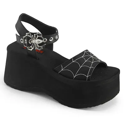 Produktbild von FUNN-10 Damen Sandale von DemoniaCult, Schwarz , EU 37, US 7