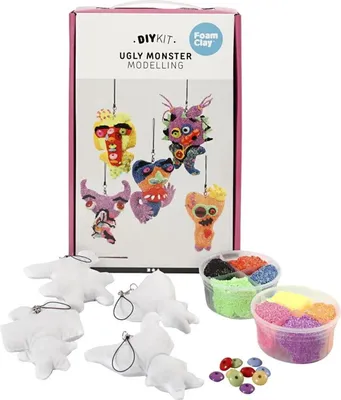 Produktbild von Bastelset Monster modellieren,  inkl. Material und Anleitung, ab 5 Jahre