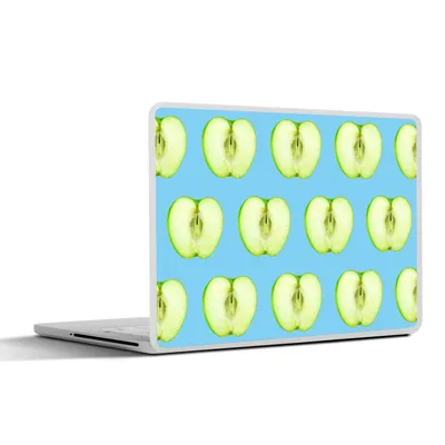 Produktbild von MuchoWow® Laptop Aufkleber Sticker Cover Apfel - Muster - Farben 32.5x23.5 cm - Sticker für Laptop - Selbstklebend