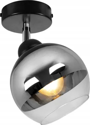 Image de Plafonnier LED élégant en verre chromé