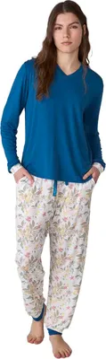 Immagine prodotto di J&J Brothers JJBFP0400 Pigiama da donna in cotone a maniche lunghe