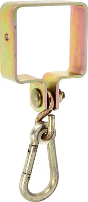 Produktbild von Alberts Schaukelschelle | für Vierkantholz | galvanisch gelb verzinkt | 90 x 90 mm | 2er Set