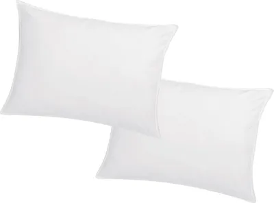 Produktbild von 2er-Set Memofill Memory-Kissen 50 x 70 cm - Perkal-Baumwolle - 91 Fäden/cm² - 750 g - Weiß - AUXENCE