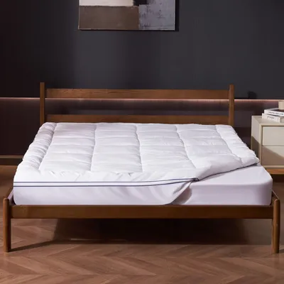 Immagine prodotto di Protezioni per materasso Topper per materasso Imbottitura in fibra Sfoderabile Lavabile 25,4 mm