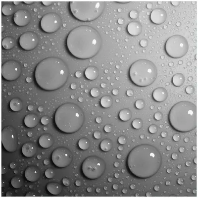 Produktbild von Wallario Memoboard Magnettafel aus Glas, Größe 50 x 50 cm, Motiv Wassertropfen in schwarz weiß