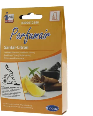 The image shows the front of a product package for air freshener beads.