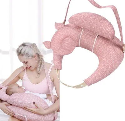 Zdjęcie produktu dla Regulowana poduszka pod szyję dla niemowląt, poduszka do karmienia piersią, poduszka ciążowa
