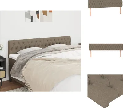 Produktbild von vidaXL Kopfteile 2 Stk. Taupe 90x7x78/88 cm Stoff -  Kopf- & Fußenden