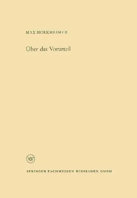 Produktbild von Über das Vorurteil
