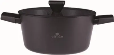 Produktbild von Granitex Garnek Aluminiowy 24Cm Z Powłoką Ilag Z Pokrywką 4,4L 340R