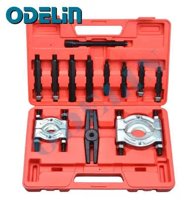Image de Jeu d'extracteurs, outil polyvalent pour le remplacement des roulements, construction robuste, 12 pièces