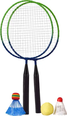 Produktbild von BEST®SPORTING Badminton-Set Mini blau/grün