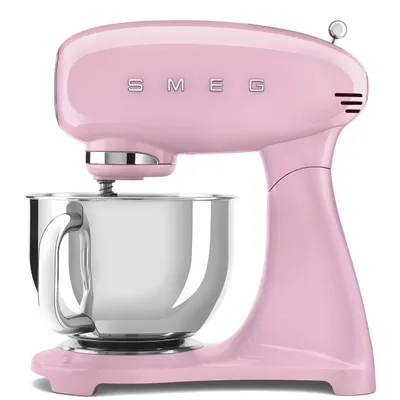 Produktbild von SMEG Küchenmaschine,Knetmaschine Rührmaschine mit Knethaken, 800,00 W, 4,80 l Schüssel, Edelstahl Schüssel, 6 Stufen Bedienfreundlich Mischen Schlagn