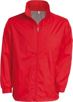 Produktbild von Kariban Herren Windbreaker Herbst Jacke Übergangsjacke Regenjacke, Größe:L, Farbe:Rot