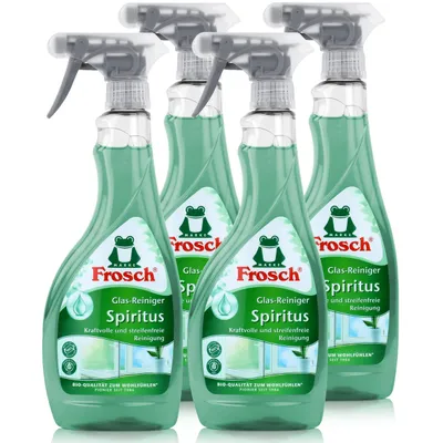 Produktbild von 4x Frosch Spiritus Glas-Reiniger Sprühflasche 500 ml