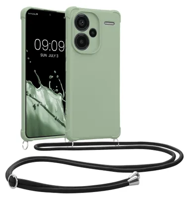 Produktbild von kwmobile Necklace Case kompatibel mit Xiaomi Redmi Note 13 Pro+ 5G / Redmi Note 13 Pro Plus 5G Hülle - Cover mit Kordel zum Umhängen - Silikon