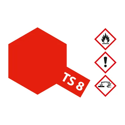 Obrázok produktu pre TS-8 Talianska červená lesklá 100 ml 300085008