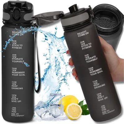 Produktbild von TRESSARI | BPA-freie Flasche 1000 ml Tritan-Wasserflasche zum Laufen