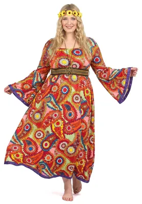 Obrázek produktu pro Barevný kostým Donna hippie pro ženy