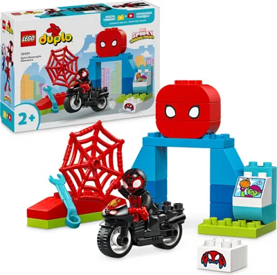 Produktbild von LEGO DUPLO Marvel Spins Motorrad-Abenteuer, Fantasy-Spielset zur TV-Serie Spidey und seine Super-Freunde, Lernspielzeug zum Bauen und Umbauen für Kleinkinder ab 2 Jahren 10424