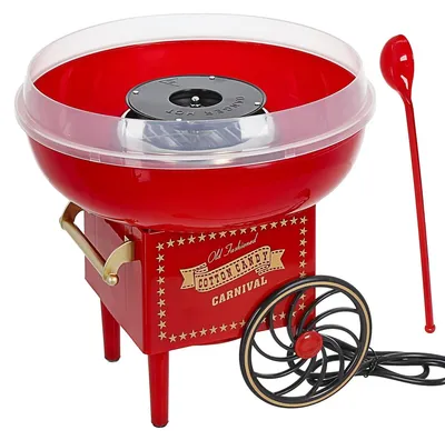Produktbild von Zuckerwattemaschine Zuckerwattegerät - 29 x 28 cm - Kunststoff - 500 W - Mit Auffangschale