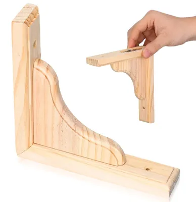 Immagine prodotto di Omgoods - Ganci in legno per progetti fai-da-te, verniciabili
