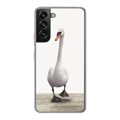 Produktbild von MuchoWow® Handyhülle Schutzhülle Hülle für Samsung Galaxy S22 Plus Schwan - Tiere - Vogel - Jungen - Mädchen - Kinder Silikon Softcase Handy Hülle - Schutzabdeckung