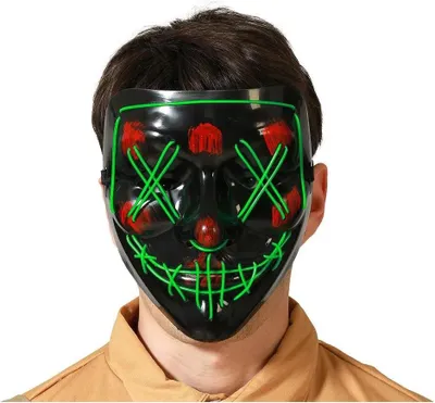 Immagine prodotto di Atosa Maschera illuminata di Halloween Multicolore Multicolore Taglia unica