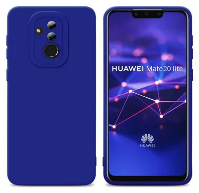 Obrázek produktu pro Cadorabo pouzdro pro Huawei MATE 20 LITE Protective Cover in Blue TPU Silicone Case Cover