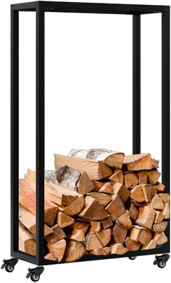 Zdjęcie produktu dla Stojak na drewno kominkowe Hilta 25x60x100 cm czarny