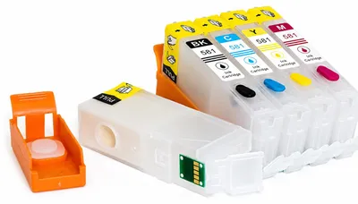 Immagine prodotto di Cartucce ricaricabili Fill In per Canon PGI-580, CLI-581 con chip permanente
