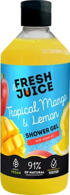 Obrázok produktu pre Sprchový gél FRESH JUICE s tropickým mangom a citrónom, 473 ml