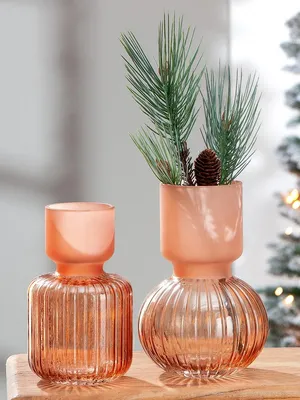 Produktbild von Gilde Vase "Amerina" Glas rosa 40628