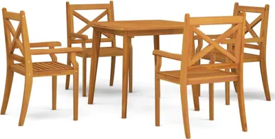 Produktbild von vidaXL 5-tlg. Garten-Essgruppe Massivholz Akazie