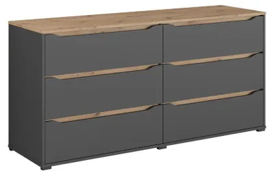 Zdjęcie produktu dla Kredens Vicco Ruben Antracyt/Dąb artisan 160 x 76.6 cm, Model 62891