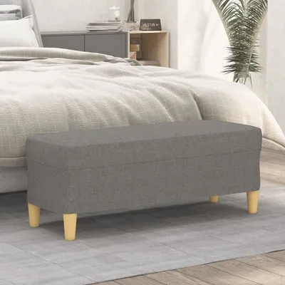 Immagine prodotto di The Living Store Panca grigio scuro 100x35x41 cm tessuto