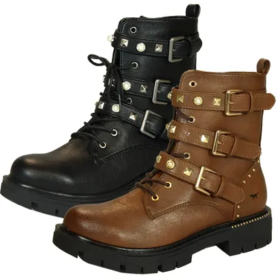 Produktbild von Mustang Damen Schnürboots Stiefeletten 1360-506, Größe:38 EU, Farbe:Braun
