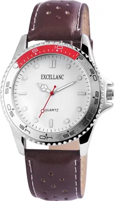 Produktbild von Excellanc Herrenuhr mit Kunstlederionsarmband