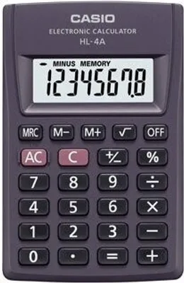 Produktbild von Casio HL-4A Taschenrechner Tasche Einfacher Taschenrechner (HL-4A)