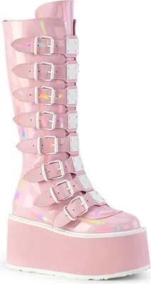 Produktbild von DAMNED-318 Damen Boots von DemoniaCult, Rosa  , EU 36, US 6