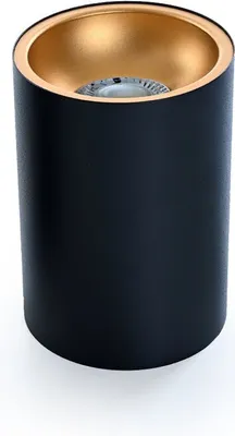 Immagine prodotto di Plafoniera BETA-SR lampada faretto da superficie 100x100mm faretto da superficie con attacco GU10 230V rotondo nero/oro in alluminio
