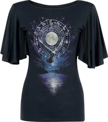 Produktbild von Spiral T-Shirt Damen Witchcraft schwarz L