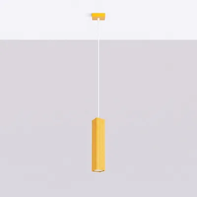 Produktbild von Pendelleuchte RAYO 1 gelb 1xGU10 10W Aluminium 118x8x8cm Sollux Lighting