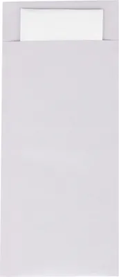 Produktbild von Papierbestecktaschen in Altrosa mit Tissue-Serviette in Weiß, 20 cm x 8,5 cm - 500 Stück