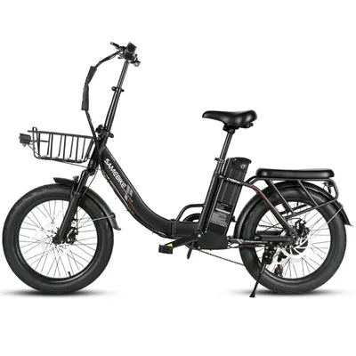 Produktbild von 20 Zoll Faltbares E-Bike Pedelec mit 250W Motor & 48V 13Ah Akku SHIMANO 7-Gang Frontkorb & Gepäckträger Klappbares Elektrofahrrad Klappräder EBIKE