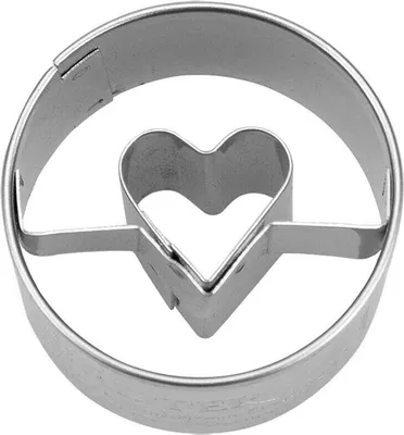 Produktbild von Städter 'Ausstecher Herz in Ring Mini Edelstahl D3cm'