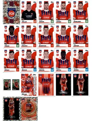 Obrázek produktu pro Sběratelské samolepky Topps Bundesliga – 2024/2025 – Balíček týmu – 1. FC Heidenheim 1846