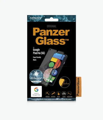 Obrázok produktu pre PanzerGlass 4764, Google, Google - Pixel 4a, Suché aplikovanie, Odolné proti poškriabaniu, Odolný proti nárazom, Antibakteriálne, Priehľadná, 1 kusov