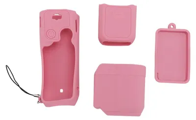 Image de Étui de protection en silicone pour appareil photo Pocket 3, protection pour objectif et écran, accessoire pour caméra d'action portable, rose